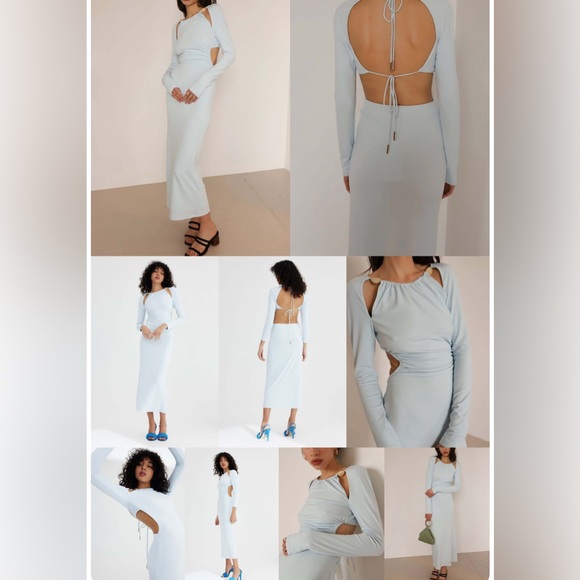 Significant Other Alma Long Sleeve Dress in dreamy Sky Blue - Picture 5 of 10